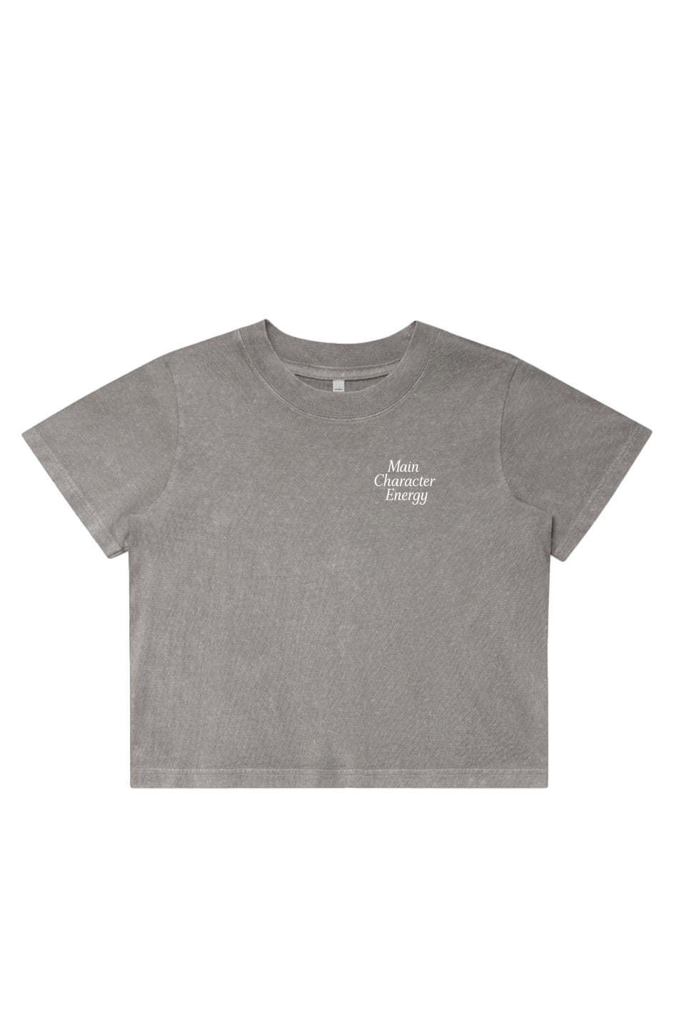Main Character Energy – Stone Wash Cropped Tee