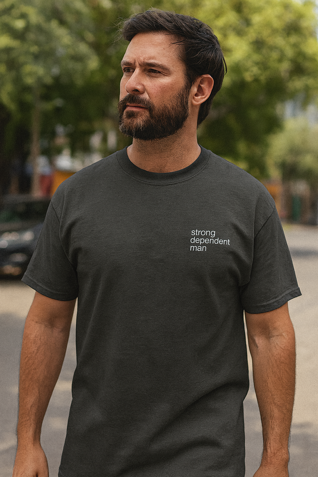 Strong Dependent Man Heavyweight Tee
